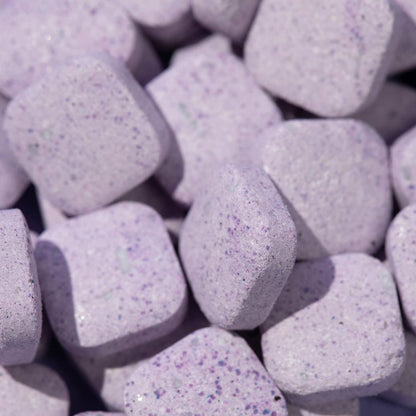Teeth Whitening Purple Toothpaste Tablets - Minty Fresh Color-Correcting & Surface Stain Removal (30 Tabs, 60-Day Supply)